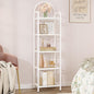 Hzuaneri Bookcase Bookshelf, Tempered Glass Bookshelves, Slim Shelving Unit by Hzuaneri