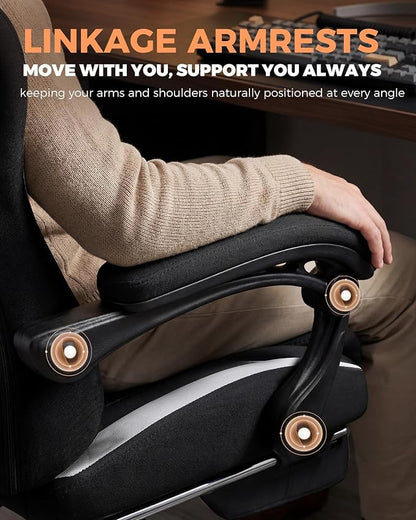 GTPLAYER Gaming Chair with Foot Rest & Pocket Spring Cushion, Ergonomic High - Image 6