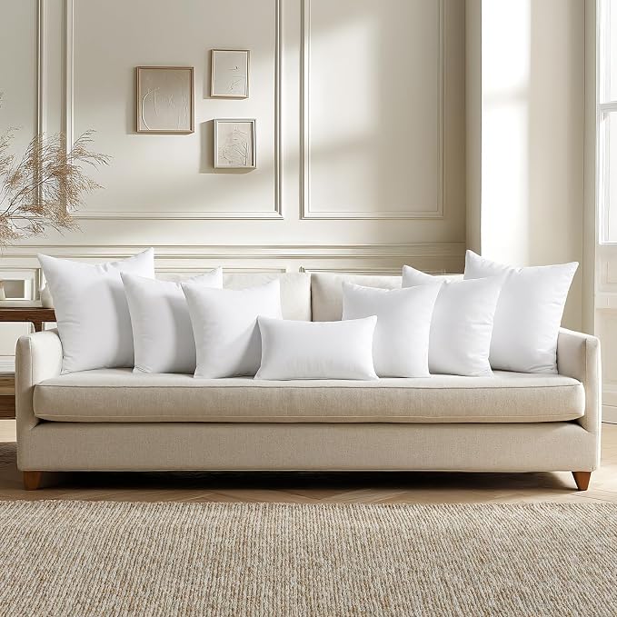 MIULEE 12x12 Throw Pillows Inserts 2 Pack, Decorative Pillows - Image 8