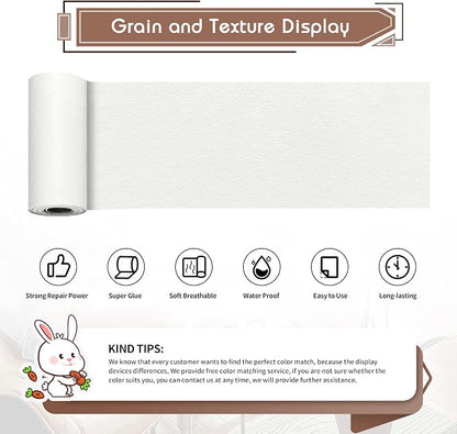KING MOUNTAIN Leather Repair Patch, 4 x 63 Inches self Adhesive Leather Repair - Image 2