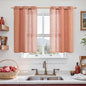 Short Linen Curtains 40 Inch Length by LAMIT