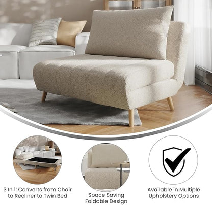 Flash Furniture Shaw Tri-Fold Convertible Sleeper Chair - Image 4