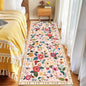 Floral Washable 2x6 Area Rugs Runner Entryway Hallway Pink | Flower Carpet by RELEANY