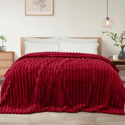 Exclusivo Mezcla Striped King Size Fleece Blanket by ExclusivoMezcla
