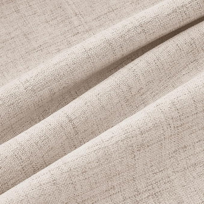 MIULEE 100% Blackout Linen Curtains 42 x 84 Inch Natural 2 Panels | Thermal - Image 9