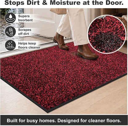 Super Absorbent Front Door Mat, Non-Slip Washable Indoor Doormats, Low Profile - Image 4