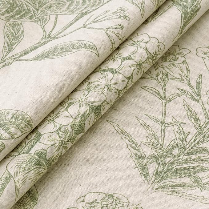 Set of 2 Decorative Floral Pillow Covers 20x20 Inch Sage Green | Neutral - Image 2