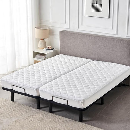 Waterproof Quilted Split California King Mattress Protector Pad - Image 6