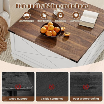ALLSTAND 31.5" Lift Top Coffee Table - Image 3