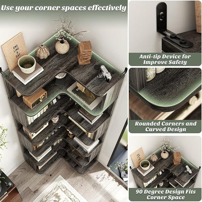 Armocity Corner Book Shelf - Image 4