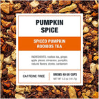 Tiesta Tea - Pumpkin Spice Rooibos Loose Leaf Tea, Premium Caffeine-Free Herbal Infusion, Refillable Tin Can, Brew Hot or Iced, Makes up to 50 Cups, 5 Ounce