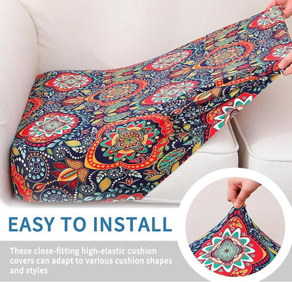Printed Couch Cushion Covers, Sofa Covers Washable - Image 4