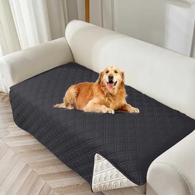 Genina Waterproof Couch Cover, Washable Anti-Slip 86.6 inch Sofa Covers by Genina