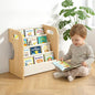 XiaZ Bookshelf for Kids Room Wooden Montessori Toddler Bookshelf Solid Pine by XiaZPet