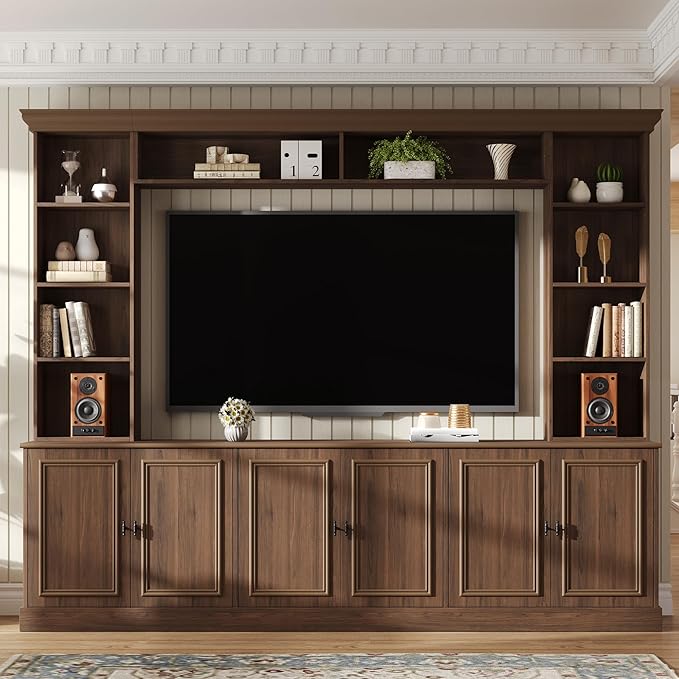 Merax 97.4" W Wall Unit Entertainment Center, TV Stand - Image 7
