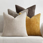 MIULEE Decorative Chenille Fall Pillow Covers Gold Brown 20x20 Pack of 4 | by MIULEE