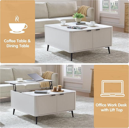Fatmok Fluted Living Room Furniture Set – 58" TV Stand Entertainment Center - Image 8