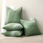 MIULEE Soft Corduroy Decorative Throw Pillow Covers Sage Green 18x18 | Set of 4 by MIULEE