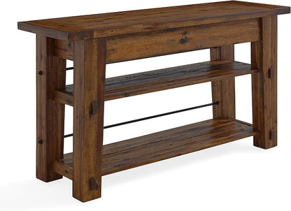 Durango 54-Inch Farmhouse-Industrial Style Wood Console Table - Image 10