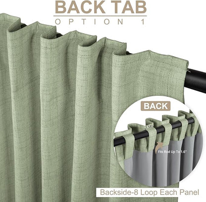 Linen Textured Total Blackout Curtains - Image 3