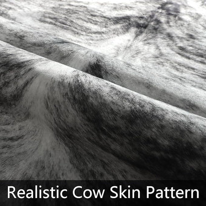Western Faux Cowhide Rug, Animal Cow Hide Rug, 3 x 4 Ft Black | Premium Sturdy - Image 5