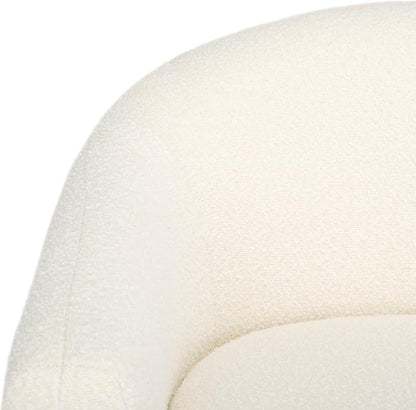 SAFAVIEH Couture Collection Laylette Ivory Boucle Accent Chair - Image 6