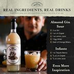 Liquid Alchemist Orgeat Syrup for Cocktails - Real Ingredients Make Our Almond Syrup the Perfect Mai Tai Mix - Non-GMO, Gluten Free & Vegan (12 oz)