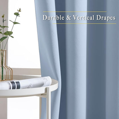 NICETOWN Blackout Bedroom Curtains 50 inches Long - Image 5