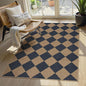 Lahome Checkered Easy Jute 3x5 Outdoor Rug, Washable Rugs by Lahome