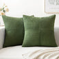 MIULEE Moss Green Decorative Throw Pillow Covers by MIULEE