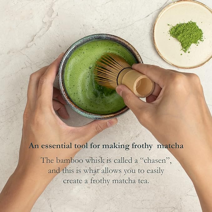 Naoki Matcha Japanese Bamboo Whisk (Chasen) Matcha Set for Traditional Matcha Tea Preparation