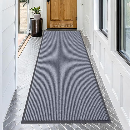 OLANLY Front Door Mat 71x34, Waterproof Heavy-Duty Indoor Outdoor Doormat | Ash by OLANLY