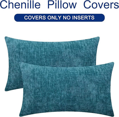 CaliTime Decorative Couch Throw Pillow Covers 26 X 16 Inches Ocean Blue | Pack - Image 6