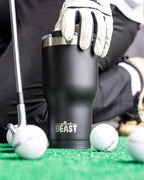 Beast 20 oz Tumbler Stainless Steel Vacuum Insulated Coffee Ice Cup Double Wall Travel Flask (Matte Black)