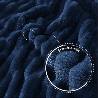 Exclusivo Mezcla Striped Twin Size Fleece Blanket - Image 5