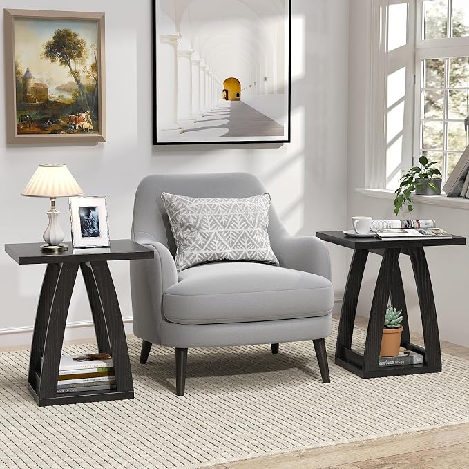 FROMJBEST End Tables Living Room, Side Table Beside Sofa, Nightstand - Image 4