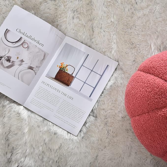 Latepis 10x14 White with Grey Tips Fur Rug - Image 6