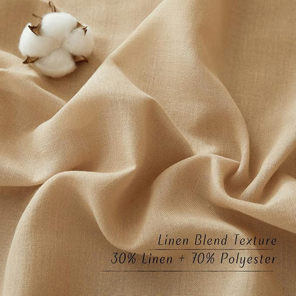 NICETOWN Linen Burlap Curtains 108" Long - Image 4