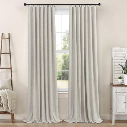 Blackout Linen Curtains 96 Inches Long - Image 8