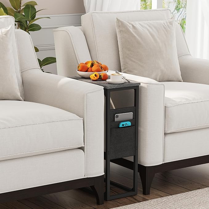 TUTOTAK C Shaped End Table, Side Table - Image 8