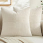 MIULEE Cream White Decorative Throw Pillow Covers by MIULEE