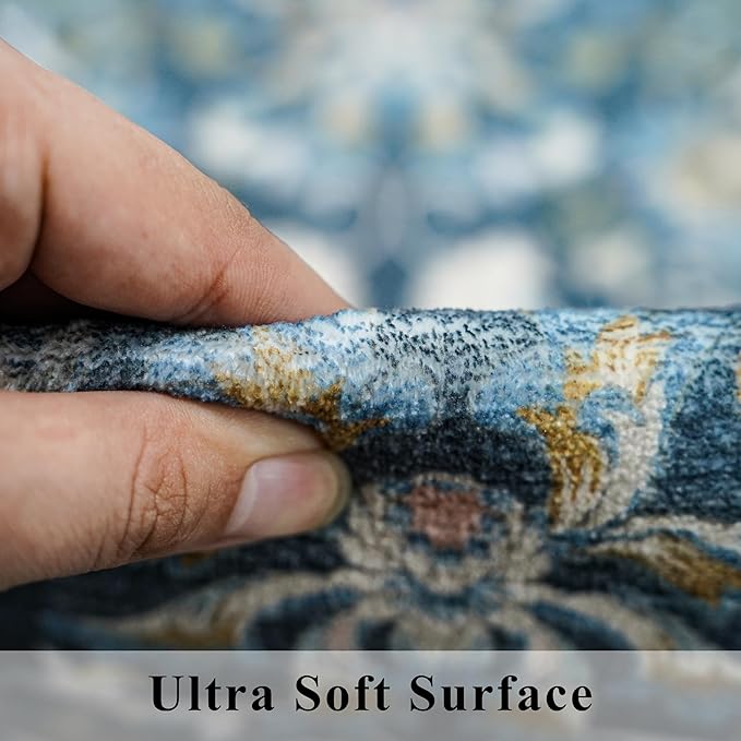 Washable Vintage 2x6 Bathroom Rugs: Soft Carpet - Image 6