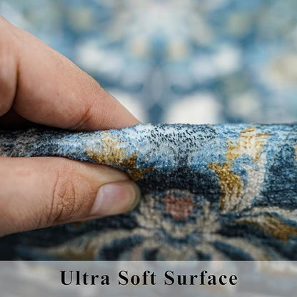 Washable Vintage 2x6 Bathroom Rugs: Soft Carpet - Image 6
