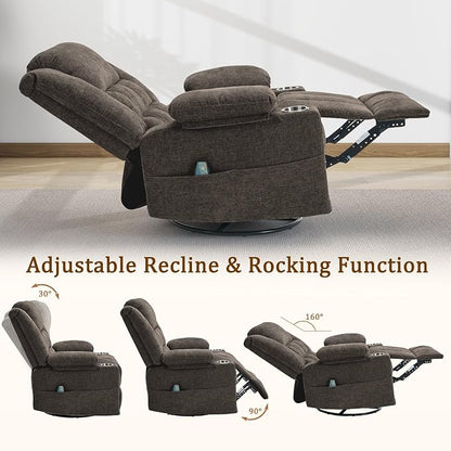 Korser 360° Swivel Rocker Recliner - Image 5