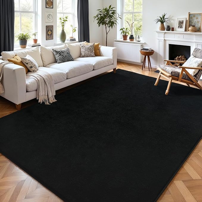4x6 Area Rugs for Living Room Non Slip Dorm Bedroom Rug, Minimalist Washable - Image 3