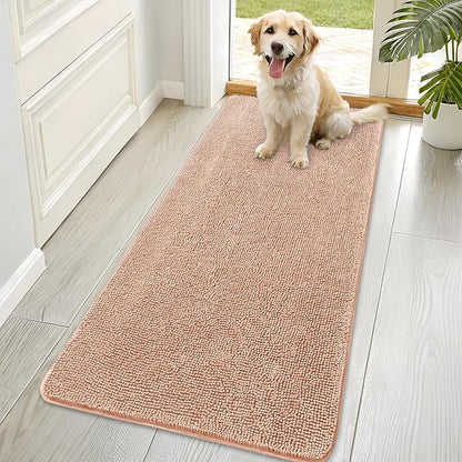 OLANLY Dog Door Mat for Muddy Paws 70x35, Super Absorbent Chenille Mud Mat | by OLANLY