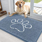 OLANLY Dog Door Mat for Muddy Paws 35x24, Paw Print Design Chenille Mud Mat | by OLANLY