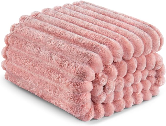 Exclusivo Mezcla Striped Twin Size Fleece Blanket - Image 6