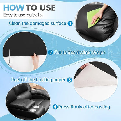 Leather Repair Patch Tape Kit, Vinyl Leather Repair Kit - Image 5