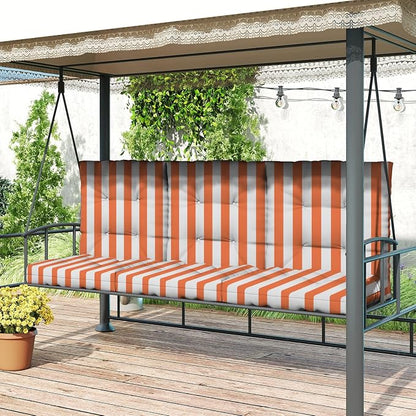 Outdoor Chair Cushion, High Back Soft Seat Pad, Indoor Outside Use, - Image 2